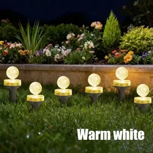 New Solar Outdoor Bubble Ball Path Light 8 Lighting Modes Waterproof Garden Atmosphere Lights for Yard Camping  Party Decoration
