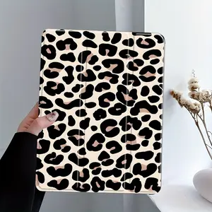Trendy Leopard Print iPad Case, Aesthetic Animal Pattern Protective Cover for iPad Pro Air 11 13 10.9 10.2, Shockproof Smart Folio Auto Wake Sleep, Fashion Tablet Shell Gift for Women, Tablet Accessories
