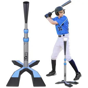 Baseball Tee for Hitting Batting Tee with 5.8 LB Base Softball Tee 24"-45" Height Adjustment Hitting Tee for Baseball Training Accessories