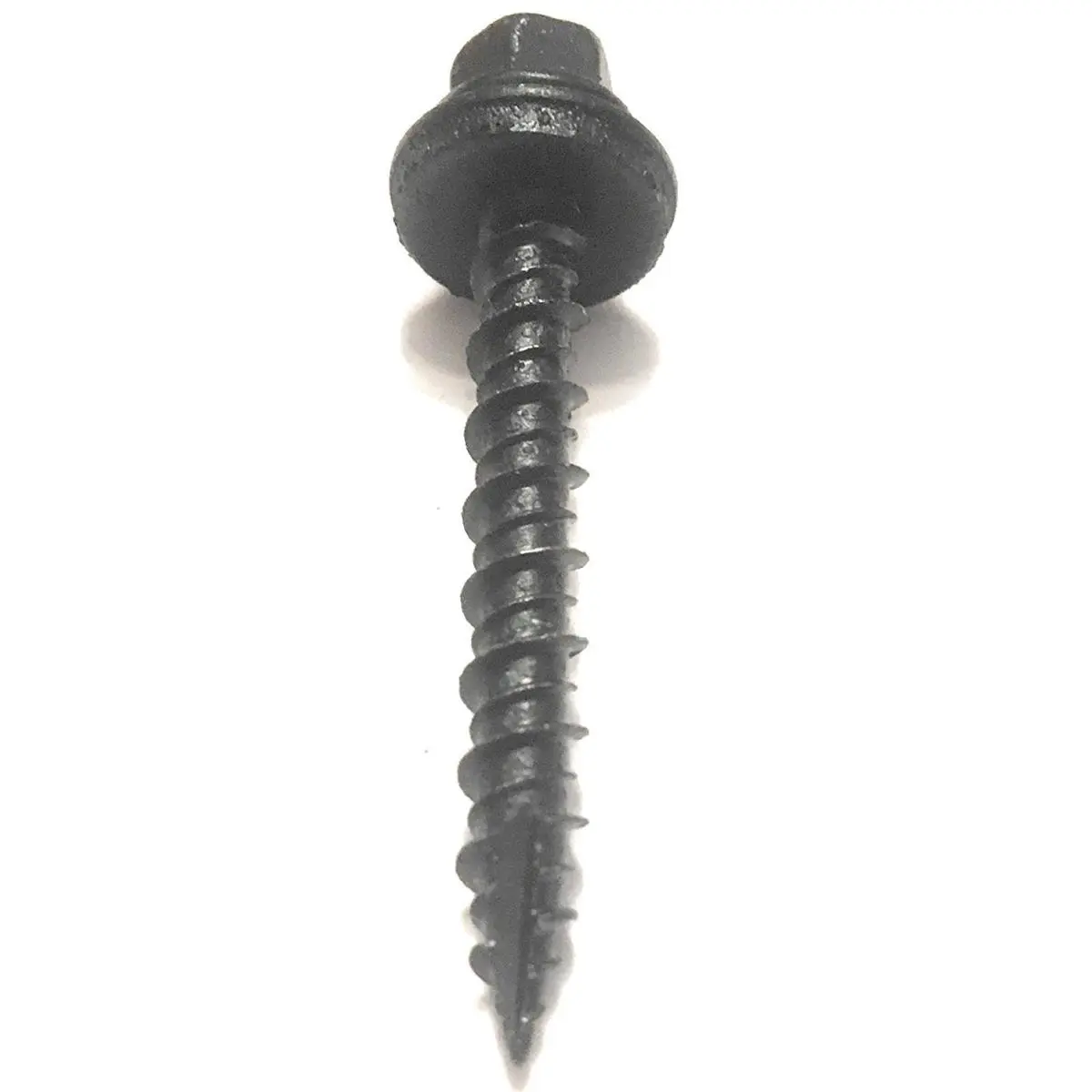 212 MAIN Enhanced Corrosion Resistance Zinc Alloy Self-Drilling Roofing Screws, 10x1.5in Black, with Pro-Stick Bit, for Sailing Roof Fastening, Wood/OSB/Metal Applications, Post Frame Construction (LB Quantity, Lifetime Red Rust Protection), 10 X 1.5 In.