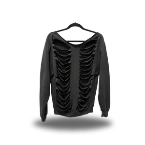 TheDriveClothing Road Rash Wideneck Sweater 1.0 – Y2K Streetwear Oversized Sweater, Grunge Biker Fashion, TikTok Viral Wide Neck Pullover, Urban Festival Outfit, Unisex Streetwear