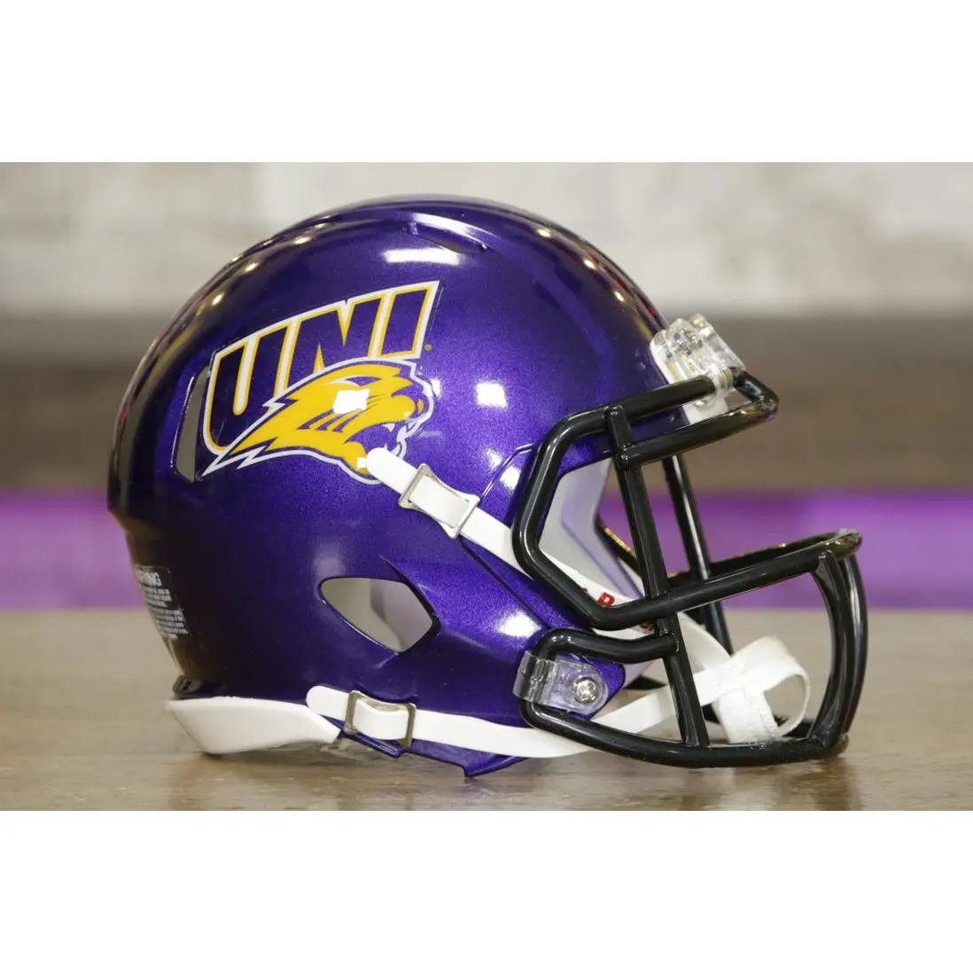Northern Iowa Panthers Riddell Speed Mini Helmet