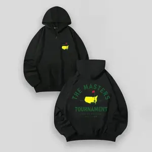 THE MASTERS Golf Hoodie – Creative & Versatile Cotton Pullover, Golf Pattern Sweatshirt for Men & Women, Street Retro & Outdoor Sports, Y2K Style