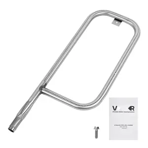 Stainless Steel Tube Burner Replacement Compatible With Weber Q200 Q220 Q2000 Q2200 Q2400 Grills, BBQ Grill Parts, Durable Gas Grill Tube Burner, Quality 304 Stainless Steel Construction, Ideal for Weber Series Barbecue Grills