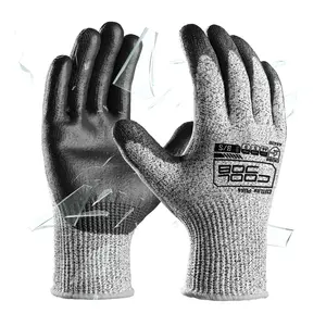 COOLJOB 12/120 Pairs A4 Cut Resistant Safety Work Gloves with Grip