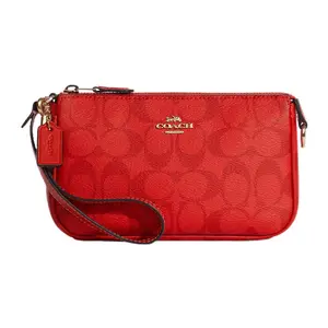 COACH Nolita Monogram Canvas and Leather Crossbody Bag for Women in Red