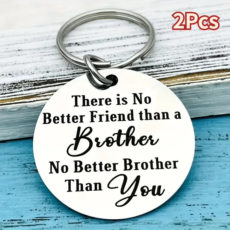 Stainless Steel Brother Puzzle Piece Charm Set - 2pcs Engraved Matching Solid Pendant, Inspirational Backpack Accessory with Heartfelt Message for Anniversary, Casual Costume Jewelry No Extra Add-ons