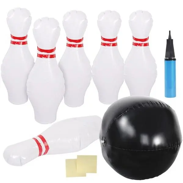 Zeny Inflatable Kids Bowling Set for Kids Indoor Games Fun Giant Yard Games