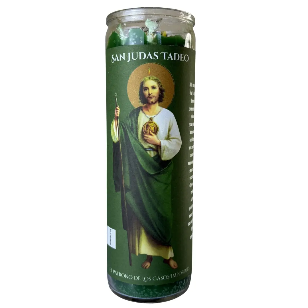 Romesen Veladora Preparada de San Judas Tadeo, 7-Dias, Saint Jude Fixed Prayer 7-Day Candle
