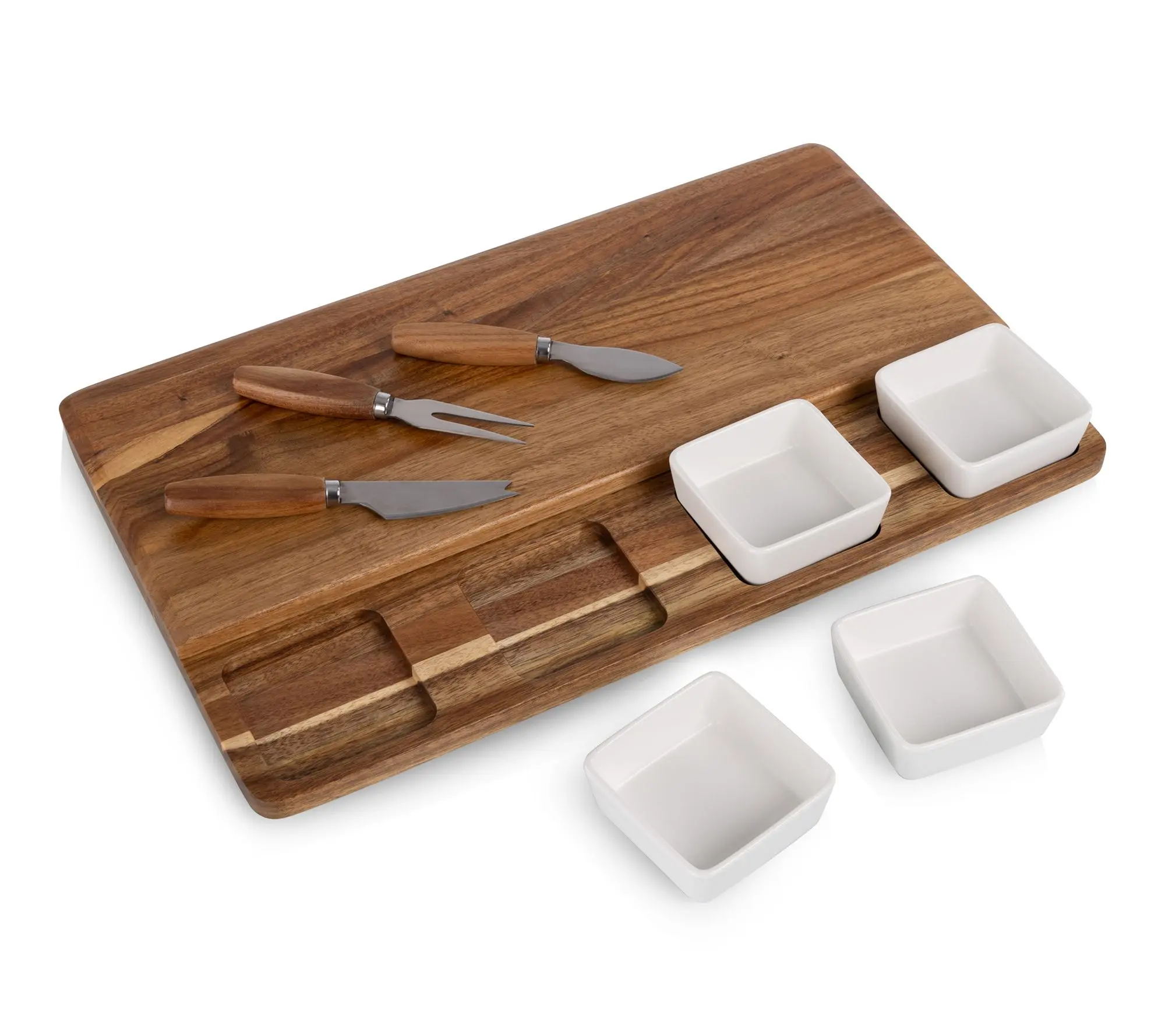 Picada Tapas & Cheese Board Set with Dip Bowls