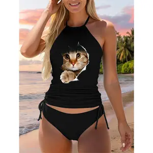 Cat Swimsuit Kitten Two Piece Swimsuit