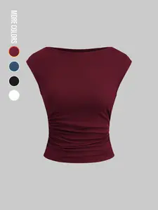Women's Plain Tank Top, Casual Sleeveless Top for Summer, Women's Clothing for Daily Wear