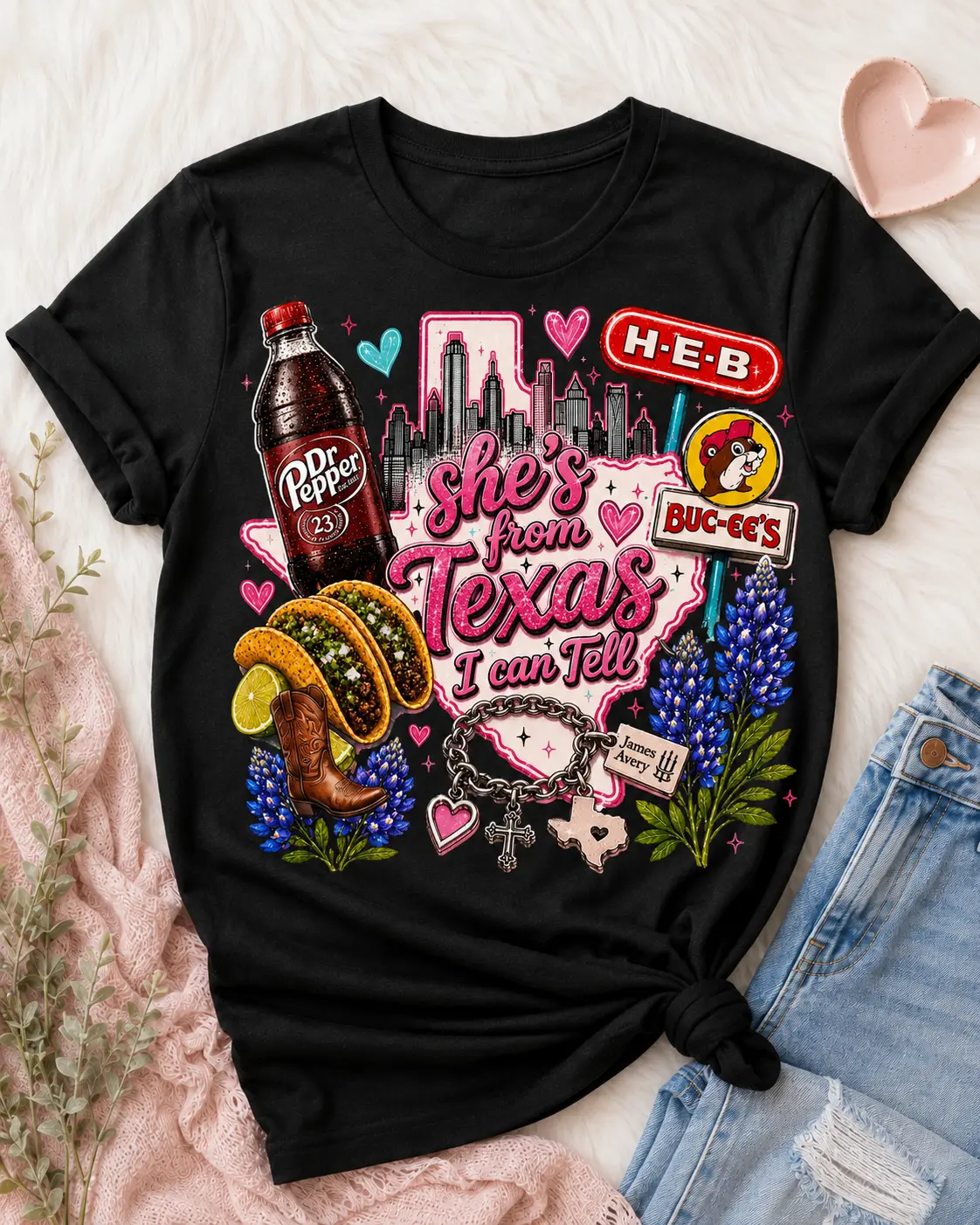Shes from Texas Womens T-Shirt