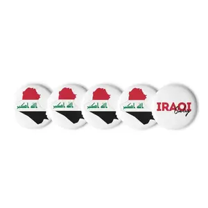 Iraqi Flag Pin Buttons Set