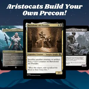 Proxy 100+ Card Commander Deck Aristocats Build Your Own Precon Theme Custom Magic Style EDH Deck Ready to Play Complete Strategy Build Perfect Gift for Collectors and MTG Fans