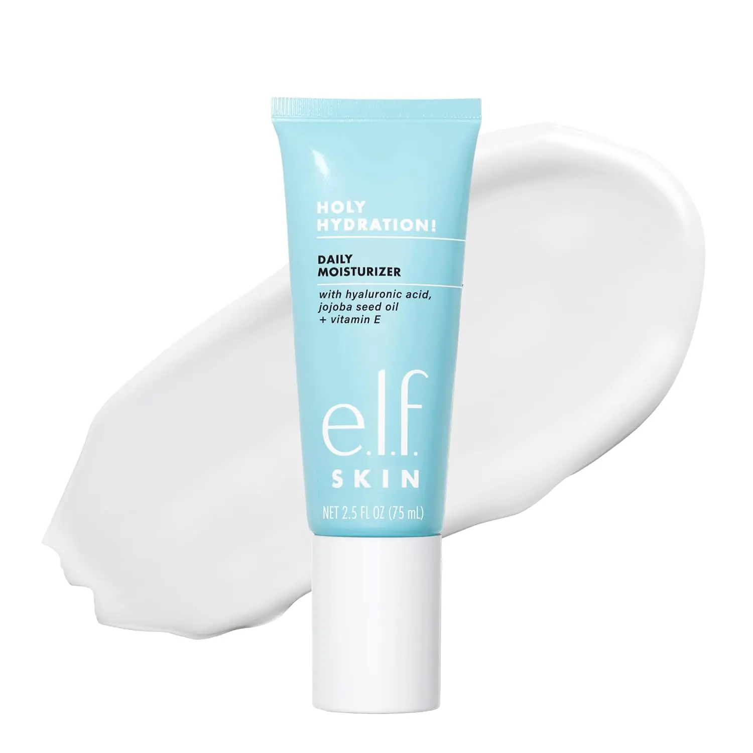( 2 PACK) e.l.f. SKIN Holy Hydration! Daily Hydration Moisturizer, Lightweight Face Cream, Hydrating with Aloe & Jojoba, Smooths & Softens Skin, All Skin Types