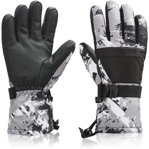 Ski Snowboard Gloves, Waterproof Winter Warm Gloves, Cold Weather Touchscreen Snow Gloves for Mens, Womens, Kids Skiing,Snowboarding