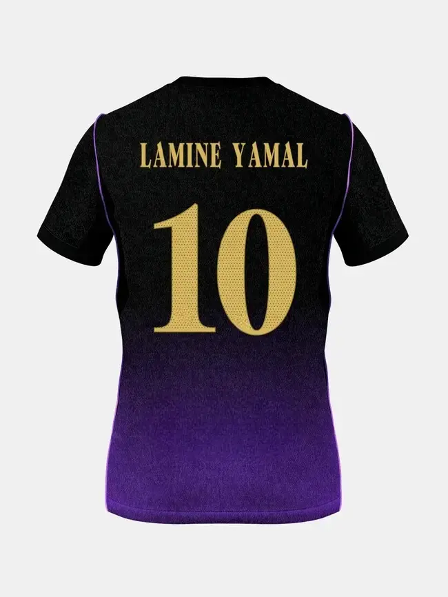 Unisex Purple Soccer Jersey Personalized Barcelona Away Stadium Shirt 2026-27 Away Shirt Football Shirt Breathable Fan Style 2