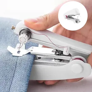 Portable Mini Sewing Machine, Handheld Manual Easy Stitching, Home Use Pocket-Sized Embroidery Machine, Small Sewing Tool, Multifunctional Home Sewing