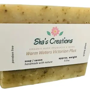 Warm Water Victorian Plus Therapeutic Soap - With Shea Butter for Skin Moisturizing Body Care Cleanser Cleansing Coconut Gentle Olive Natural Soft