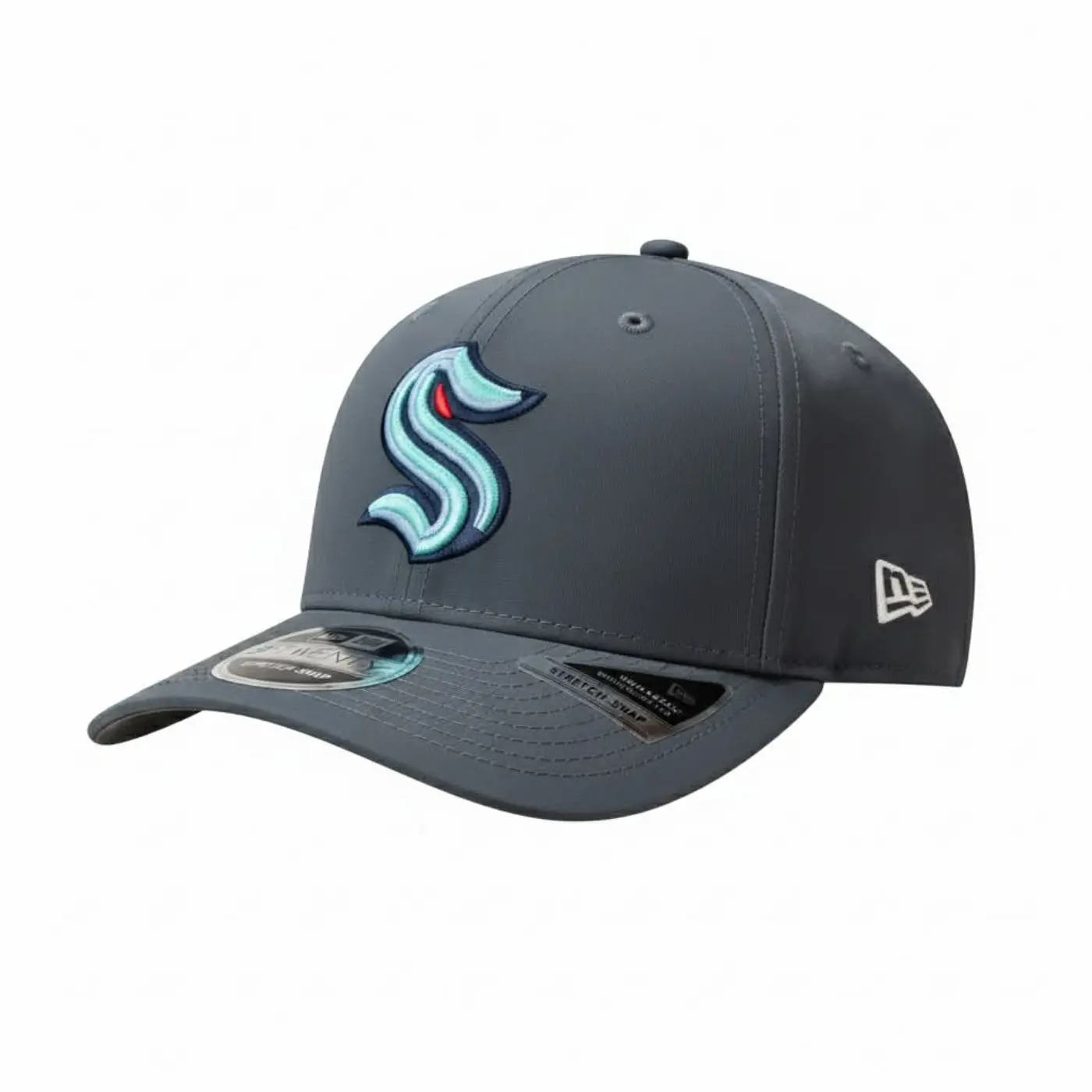 Seattle Kraken Primary Gray New Era Snapback