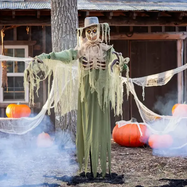 6 Ft Inferno Scarecrow Animated Halloween Prop