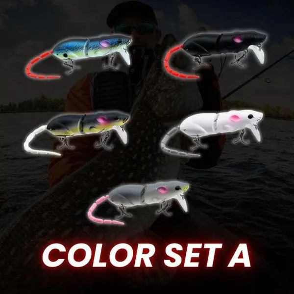 Mouse Bionic Knuckle Breaker False Bait for Freshwater and Saltwater, Slow Sinking Bionic Swimbait, Outdoor Fishing Gear for Beginners