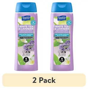 (2 Pack) Suave Essentials Moisturizing Body Wash, White Tea Lavender, 18 Oz Unilever Home and Personal Care - North America