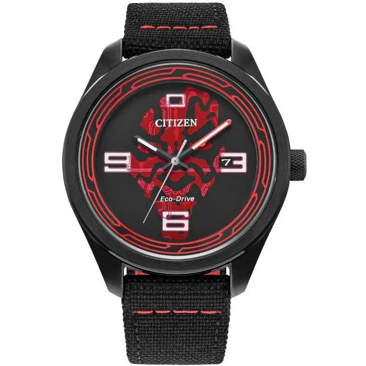 Citizen Star Wars Darth Maul Shadow Black Dial Mens Watch AW5006-01W