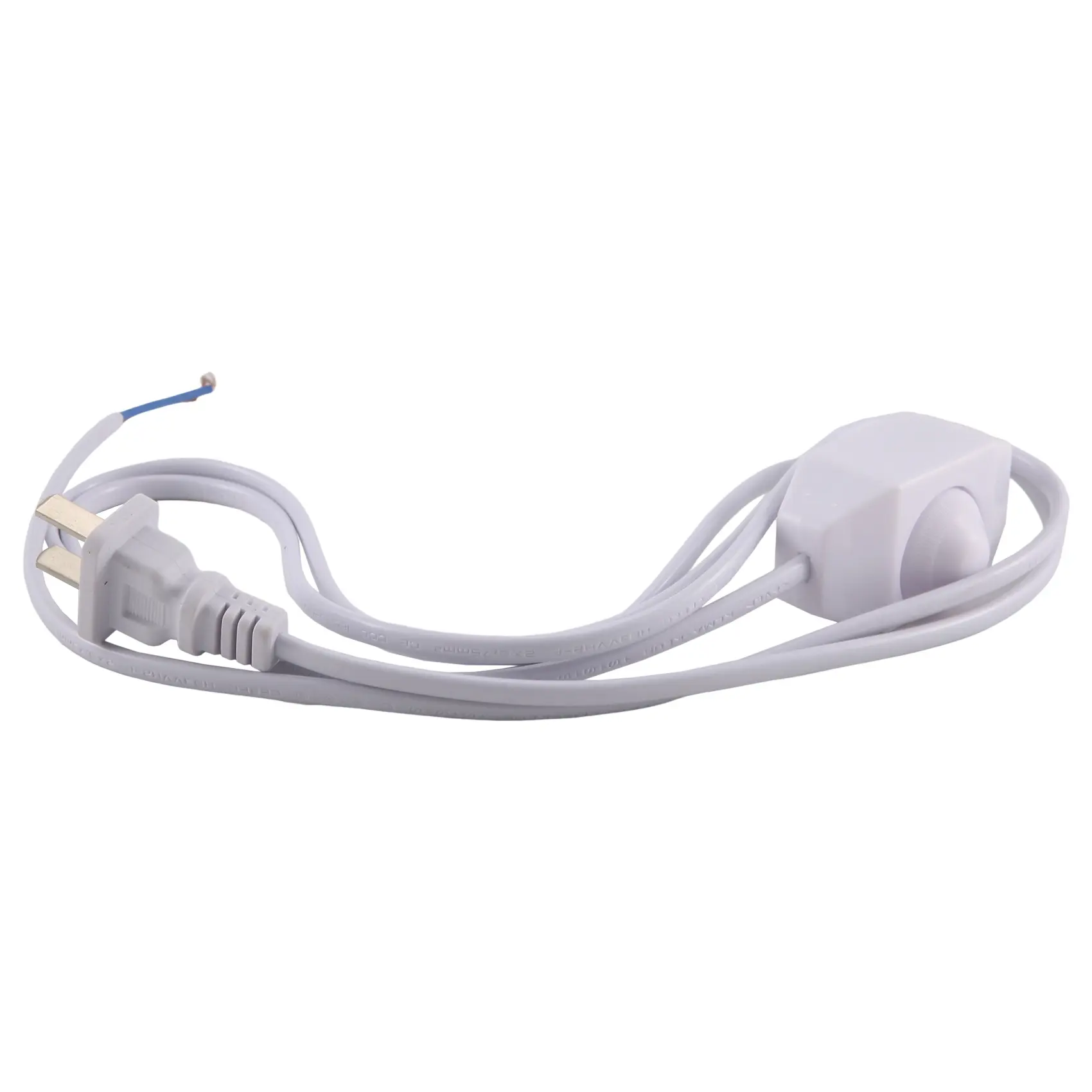White Lamp Power Cord w Dimmer Switch AC 250V/110V US Plug, Floor Lamps, Table Lamps