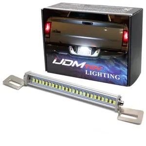 iJDMTOY Universal License Light For Car SUV Truck VAN RV, Frame Mount 12V 24-SMD High Power Xenon White LED For Rear License Plate or Backup Reverse
