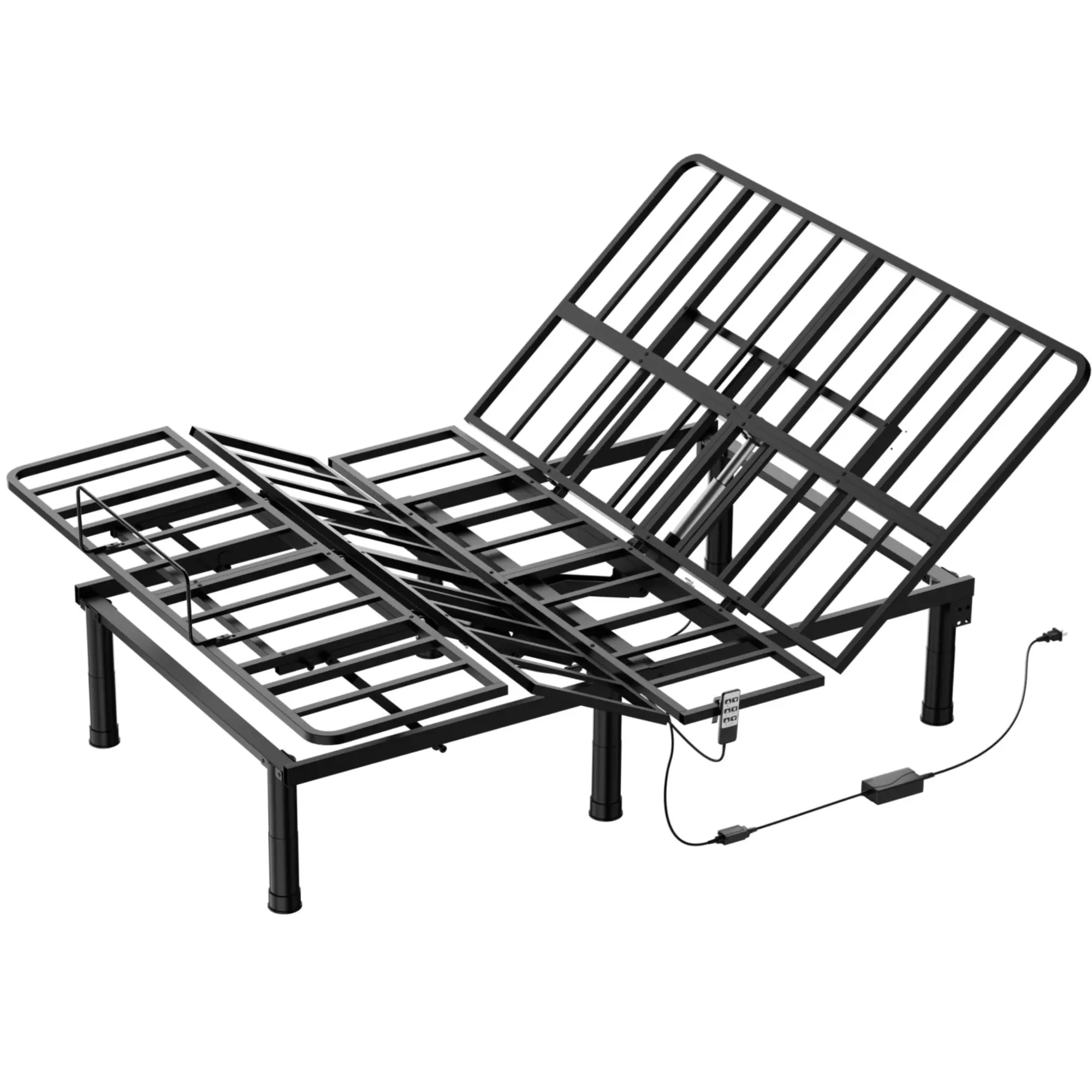 Cozy Castle Adjustable Bed Base – Bed Frame with Head and Foot Incline – Premium Quiet Motor, Easy Assembly, Twin XL/Full/Queen/King/California King Size