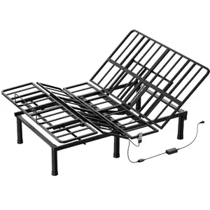 Cozy Castle Adjustable Bed Base – Bed Frame with Head and Foot Incline – Premium Quiet Motor, Easy Assembly, Twin XL/Full/Queen/King/California King Size