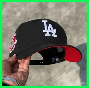New Era 59FIFTY Fitted MLB Baseball Cap Featuring NY Yankees & LA Dodgers Royal Blue Edition with White Logo and World Series Patch Flat Brim Baseball Hat MLB Streetwear Cap for Men Women
