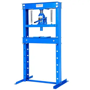 Garvee 20 Ton Hydraulic Shop Press with Stamping Plates - Heavy Duty h-Frame Garage Floor Press for Bending, Straightening, Installing Bearings & u-Joints