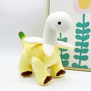 25cm Banana Pterodactyl Plush Toy, Adorable Dinosaur Stuffed Animal, Indoor Cute Decoration, Perfect Gift for Kids' Holidays and Birthdays