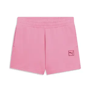 PUMA Womens Essentials Elevated Mid-Rise 5 Inch Shorts Casual Bottoms Casual - Pink