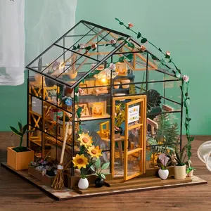 DIY 3D Puzzle Flower House Model Kit, DIY Building Model for Home Decor, Unique Creative Gift for Weddings and Thanksgiving, Ages 14+