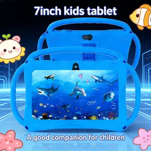 [TikTokShopHolidayHaul] Kids Tablet, 7 inch Android 12, Bluetooth, WiFi, HDScreen, with Protective Case, Parental Control System, Dual Cameras, Educational Apps, Ideal Learning Tablet for Boys and Girls, Pink/Blue