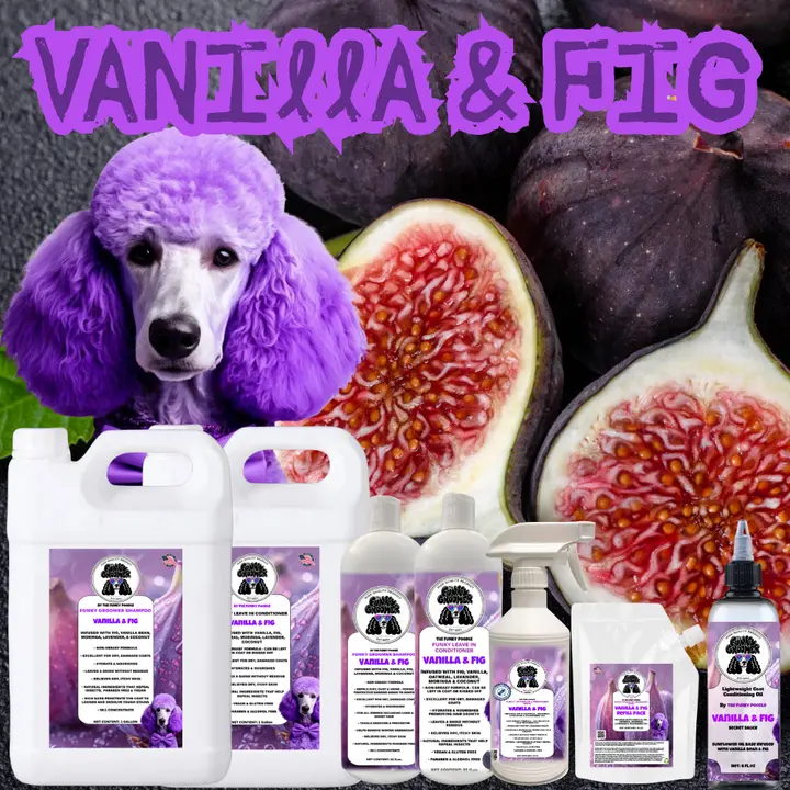 The Funky Groomer Pet Shampoo & Conditioner, Vanilla & Fig Scent for Dogs