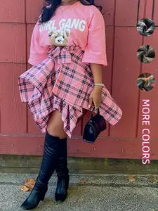 Fashion High-Waisted Belted Fitted Skirt, Perfect Curve Showoff, Ideal for Daily & Casual Wear, Stylish Adjustable Waist Design