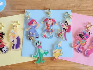 Digital Circus Inspired Acrylic Keychain, Slenderman & More, Cute, Durable, And Perfect For Bags, Keys, Or Gifts