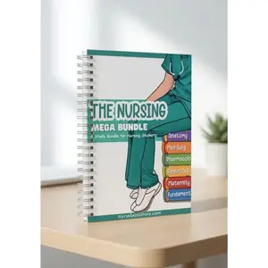 The Nursing Mega Bundle – Spiral Nursing Study Guide for Anatomy, Med Surg, Pharmacology & NCLEX Prep