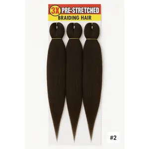 Pre-Stretched Braiding Hair 3-Pack 52" #2