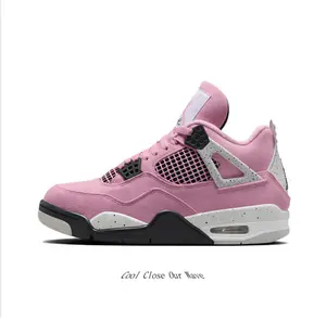 Pink, White and Black Contrast Suede High-Top Sneakers, Breathable Mesh Retro Trendy Casual Athletic Shoes