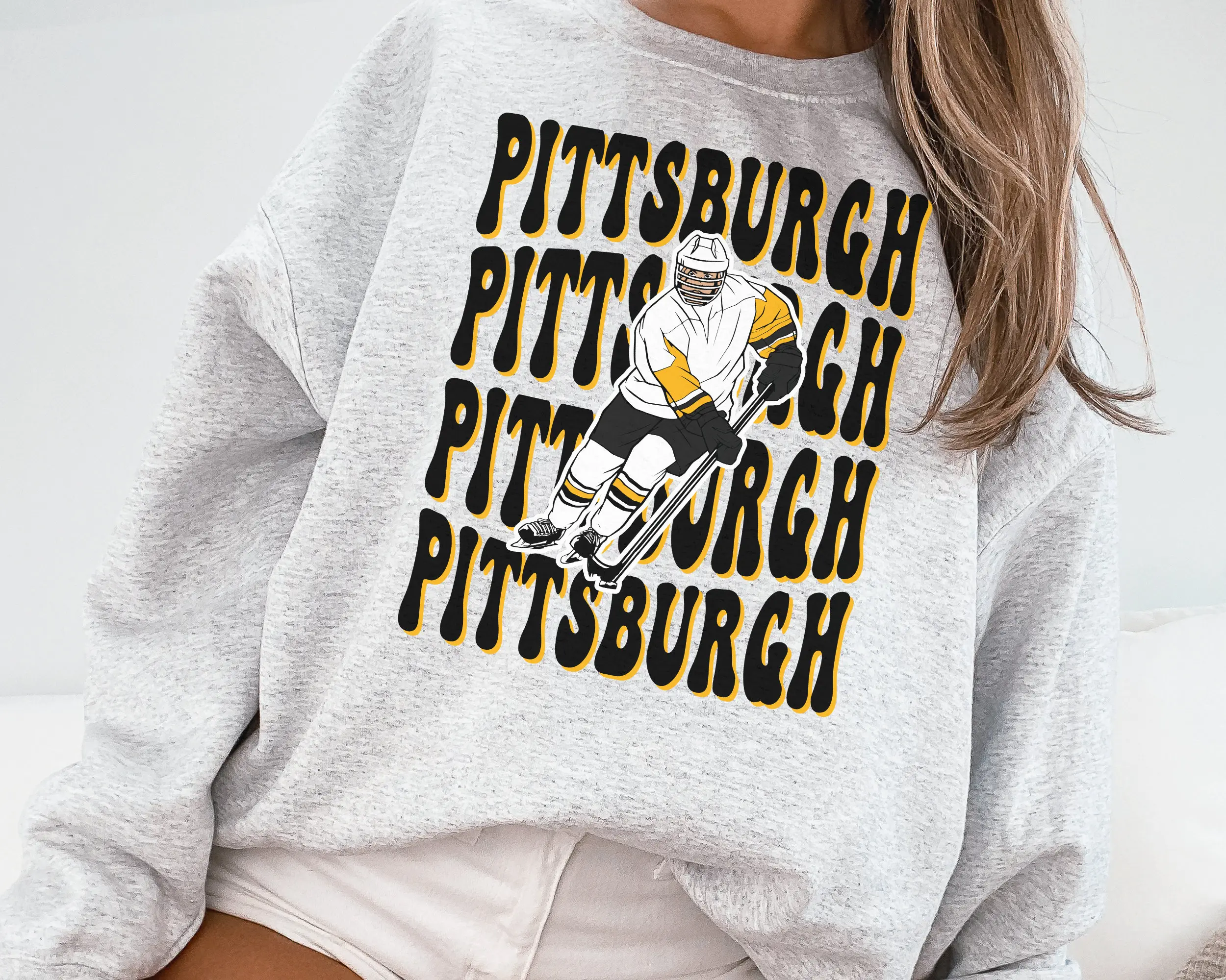 Retro Pittsburgh Penguin Sweatshirt T-shirt Penguins Sweater Penguins Tshirt Hockey Fan Vintage Pittsburgh Ice Hockey Pittsburgh 1967
