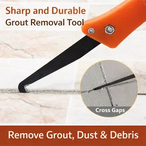 2PCS Ceramic Tile Gap Blade Hook-Knife Tiles Repair Tool Hook Blade Cleaning Removal Old Grout Cleaning Hand Tools