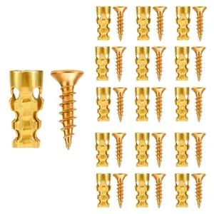 6*14mm Door Hinge Thread Repair Screws, 10 PCS to 50 PCS Short Expansion Wall Anchors, Stripped Thread Repair Fixer for Cabinet, Tile, Stone and Partition Hinge Mounting fathersdaygift fathersdaygift-YY1