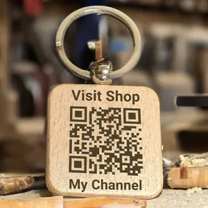 Personalized QR Code Keychain, Custom 3D Engraving QR Code, Website Link Keychain, Cash App, Instagram Handle QR Code, Venmo QR Code