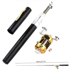 1Pcs Portable Pen Super Mini Fishing Rod Retractable Mini Ice Pocket Raft Rod Portable Gift